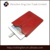 leather pocket for ipad red color