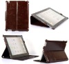 leather protable folding cover for apple ipad 2