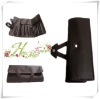 leather pu cosmetic brush pouchs and leather makeup case