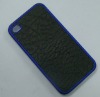 leather sticker case for iphone 4