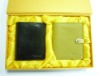 leather wallet gift set