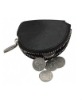 leather zippered coin purse