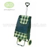 leisure adjustable luggage polyester shopping trolley bag with wheels