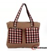 leisure canvas fashion cheap girls shoulder bag handbag