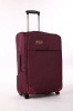 leisure purple trolley luggage suitcase