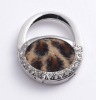 leopard bag hook with rhinestone HE055