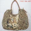 leopard fashion lady tote bag