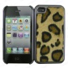 leopard for iphone 4 leather skin cover