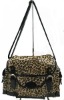 leopard leather handbag