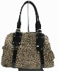 leopard leather handbag