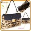 leopard-print calf hair leather handbags women bags