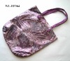 leopard printed sequins tote bag