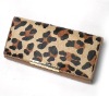 leopard skin point leather wallet with superb design purse