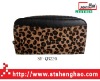 leopard wool purse