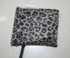 leopards pattern polyester pouch bag