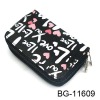 letter print clutch purse