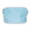 light blue simple cosmetic bag