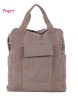 light brown cotton handbag