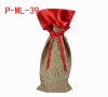 linen wine bag