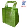 long handle pp non woven bag with handle to bottom