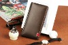 long pattern fashion business men leather purse