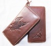 long size men's leather fashion wallet