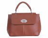 long strap tote leather bag