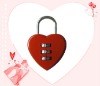 love heart combination lock
