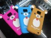 lovely bear design silicon case for galaxy s2 i9100