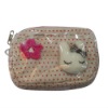 lovely beautiful rabbit girls coin purse with coin case