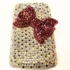 lovely butterfly diamond case cover for blackberry bold 9700