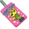lovely cartoon pink luggage tag