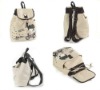 lovely girls fashion leisure black polyester backpack