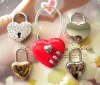 lovely heart shape combination travel lock with heart shape keys