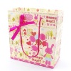 lovely pink girls shopping paper bag,tote bag