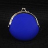 lovely silicone coin purse with metal kisslock