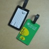 luggage id tag with coloured logo