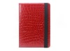 luxury crocodile-leather case for samsung galaxy tab 7510 -can be 360 degree rotation