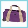 luxury designer carry-on luggage duffle bags for business trip with trolley handle