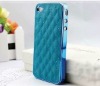 luxury leather skin hard cover For iphone 4/4S
