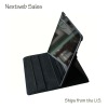 magnetic swivel PU case for ipad2