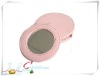 make Promotion gifts for Xmas leather pu makeup mirror