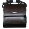 man leather shoulder messenger briefcase