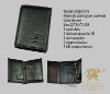 man's dark colour leather germicidal card holder/bifold wallet