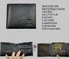 man's dark colour leather germicidal card holder/wallet