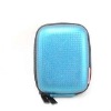 matte blue PU camera bag