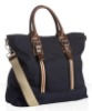 men canvas leather trim large tote