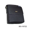 men's PU shoulder bag (Black)