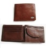 men's leather tri-fold wallet