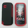 mesh silicone combo case for Nokia 5230 Nuron